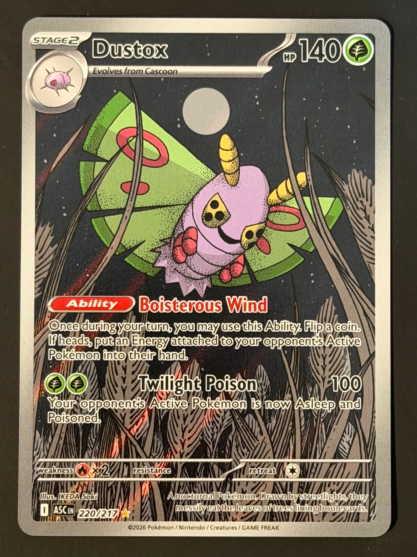 220/217 Dustox - Pokémon Ascended Heroes Illustration Rare