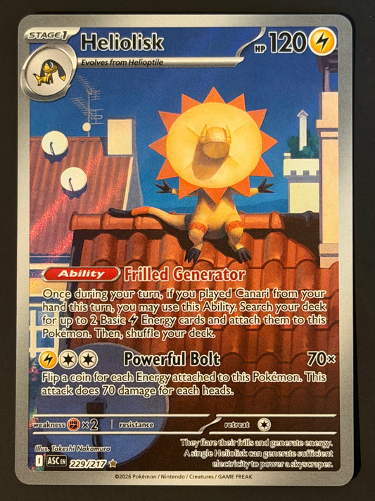229/217 Heliolisk - Pokémon Ascended Heroes Illustration Rare