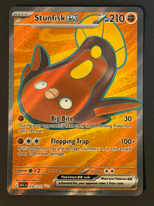 252/217 Stunfisk ex - Pokémon Ascended Heroes Ultra Rare