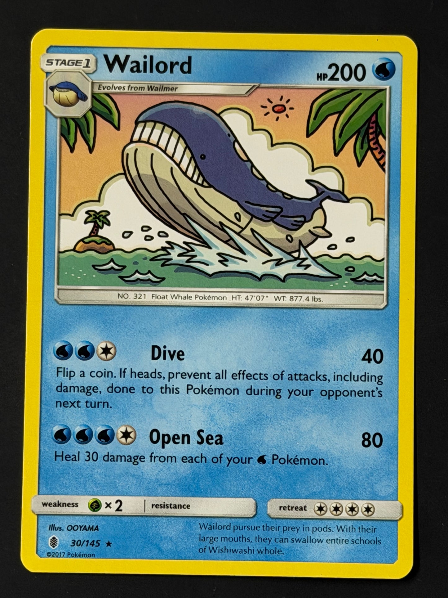 030/145 Wailord - Pokémon Guardians Rising Rare