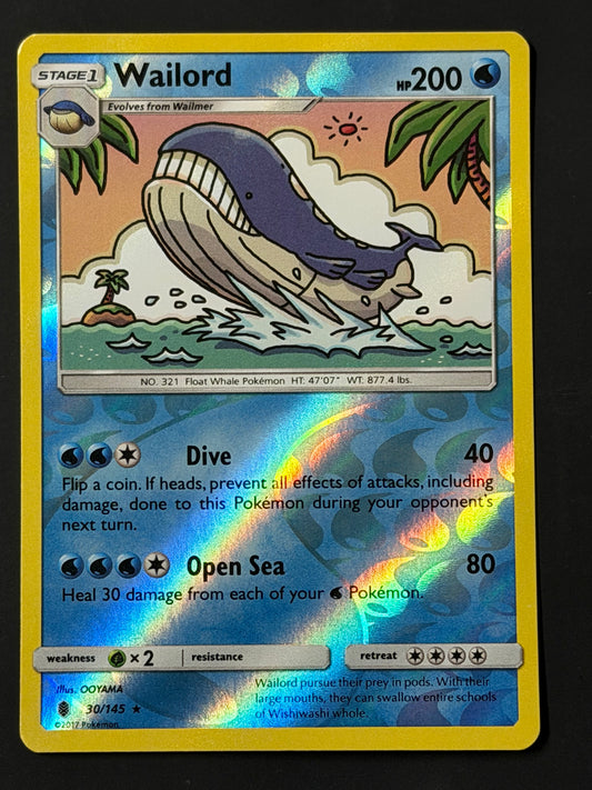 030/145 Wailord - Pokémon Guardians Rising Rare Reverse