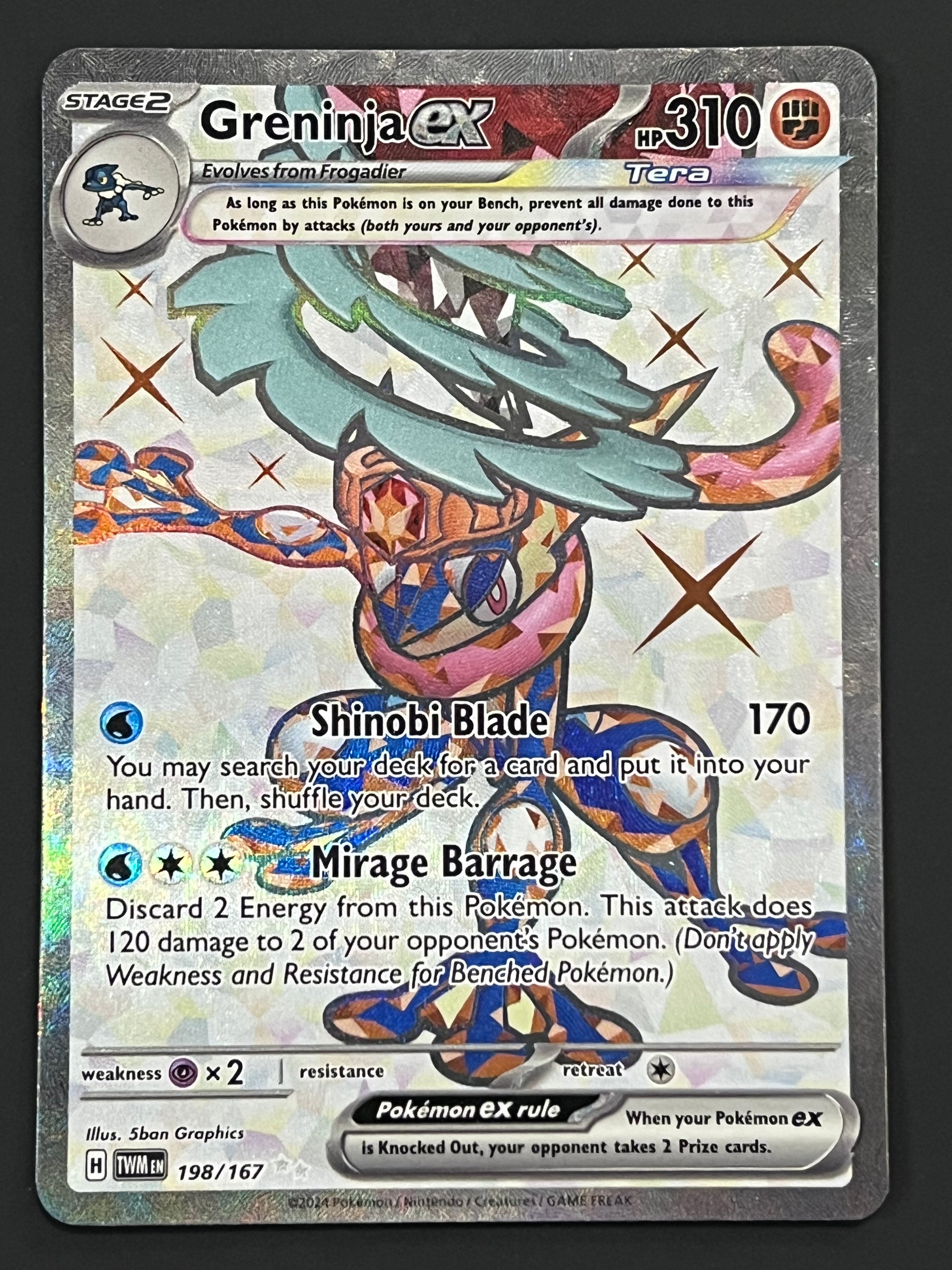 198/167 Greninja Ex - Pokmon Twilight Masquerade Ultra Rare Jarvvos 198/167 Greninja Ex - Pokmon Twilight Masquerade Ultra Rare Jarvvos