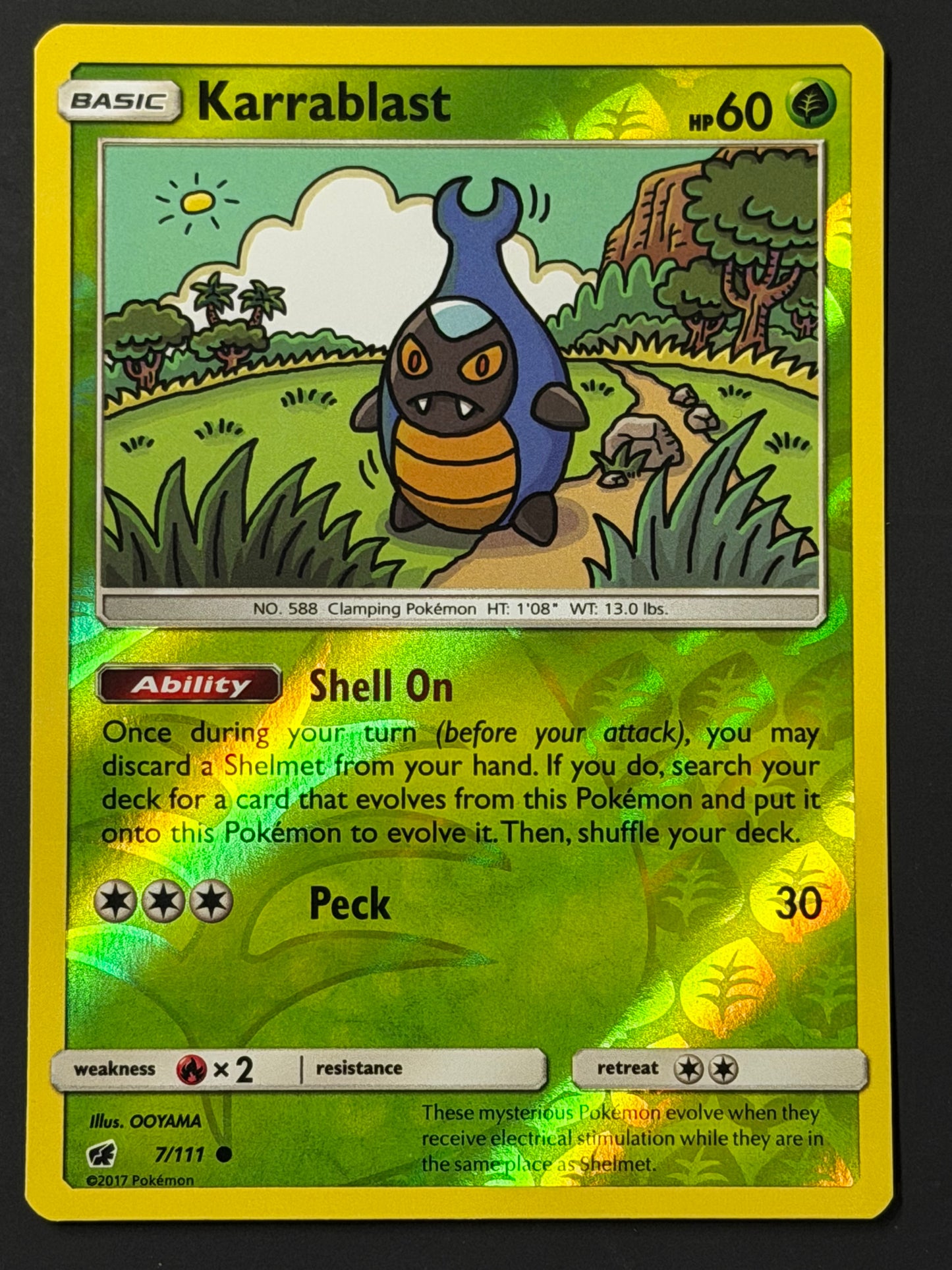 007/111 Karrablast - Pokémon Crimson Invasion Common Reverse