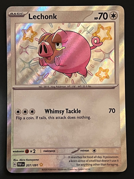207/091 Lechonk - Pokémon Paldean Fates Shiny Rare