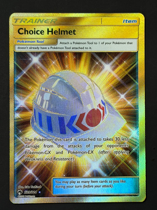 229/214 Choice Helmet - Pokémon Lost Thunder Gold Secret Rare