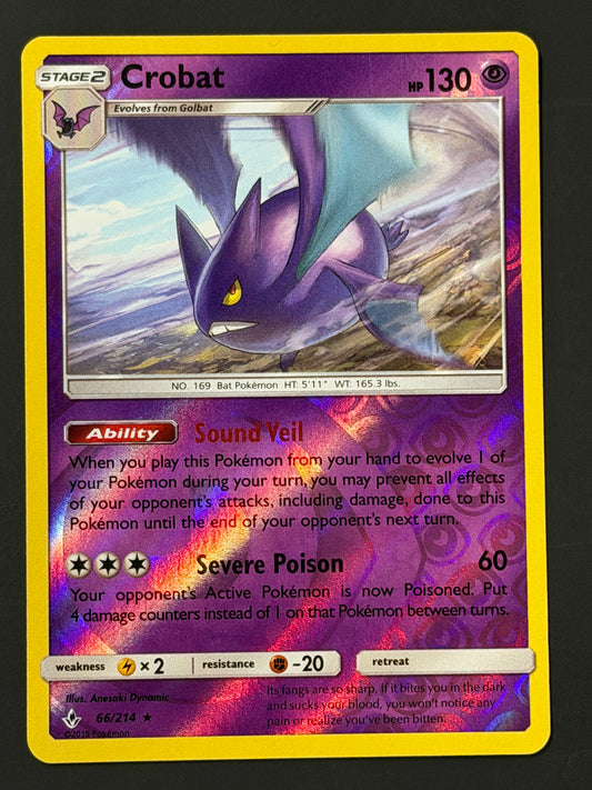 066/214 Crobat - Pokémon Unbroken Bonds Rare Reverse