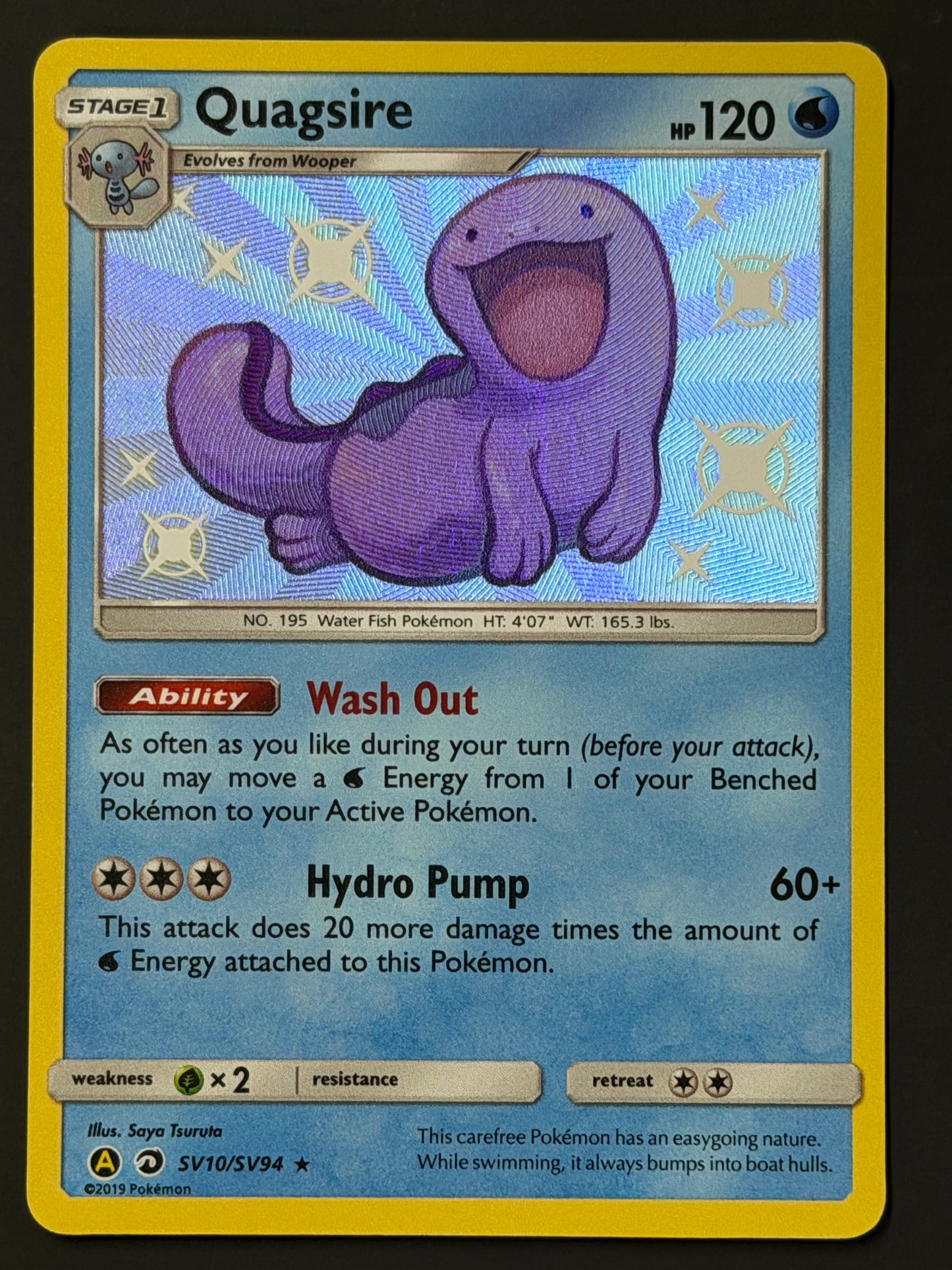 SV10/SV94 Quagsire - Pokémon Hidden Fates Shiny Rare