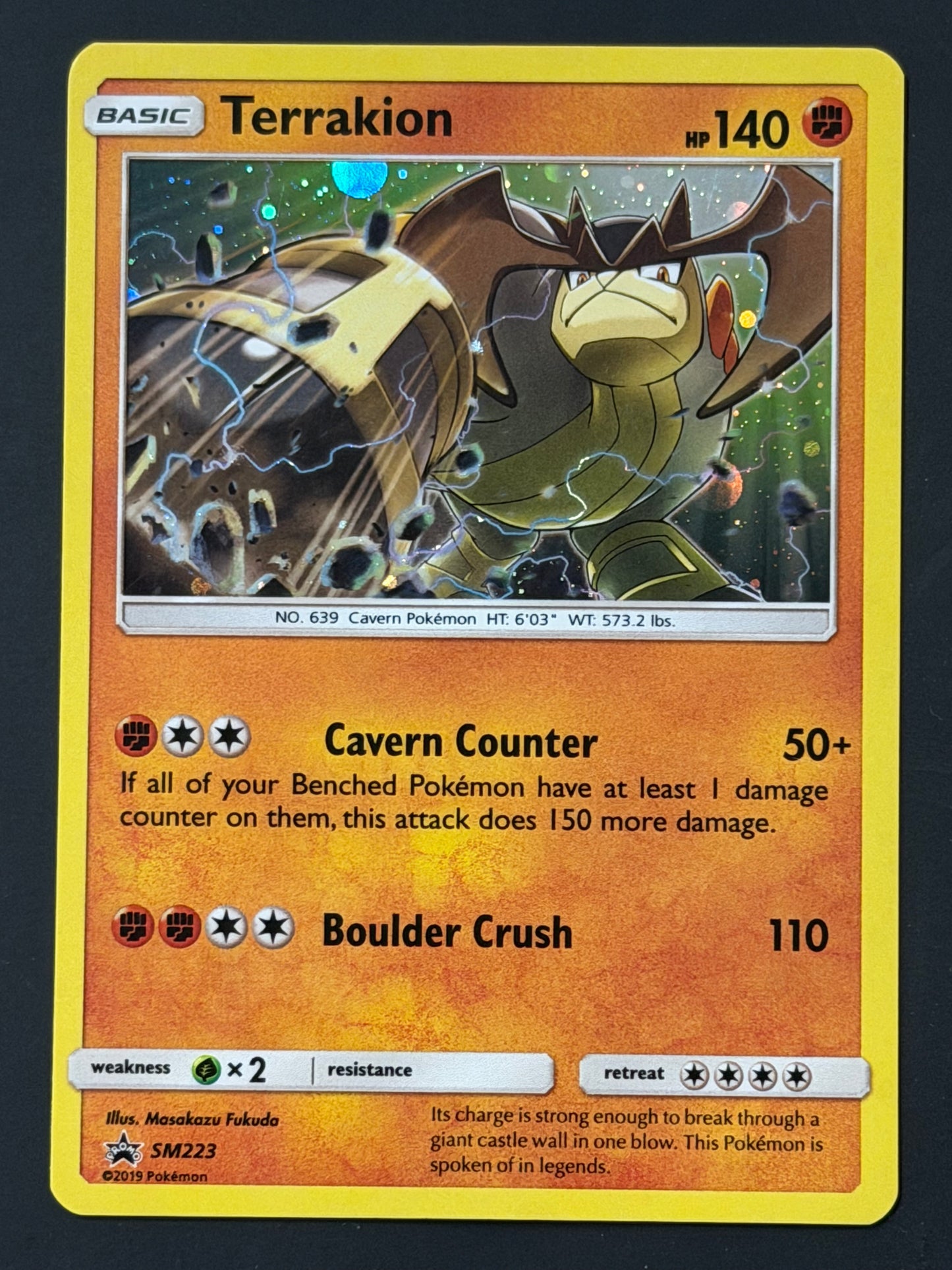 SM223 Terrakion - Pokémon Black Star Promo