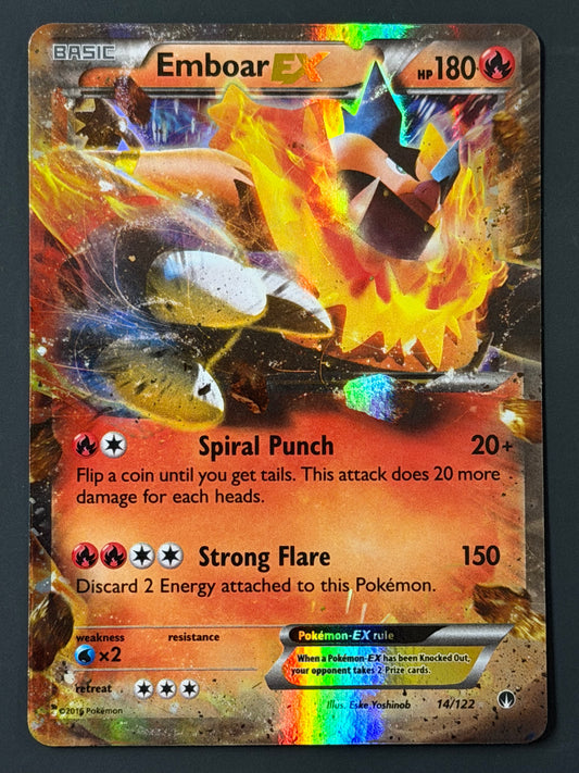 014/122 Emboar Ex - Pokémon BREAKpoint Ultra Rare