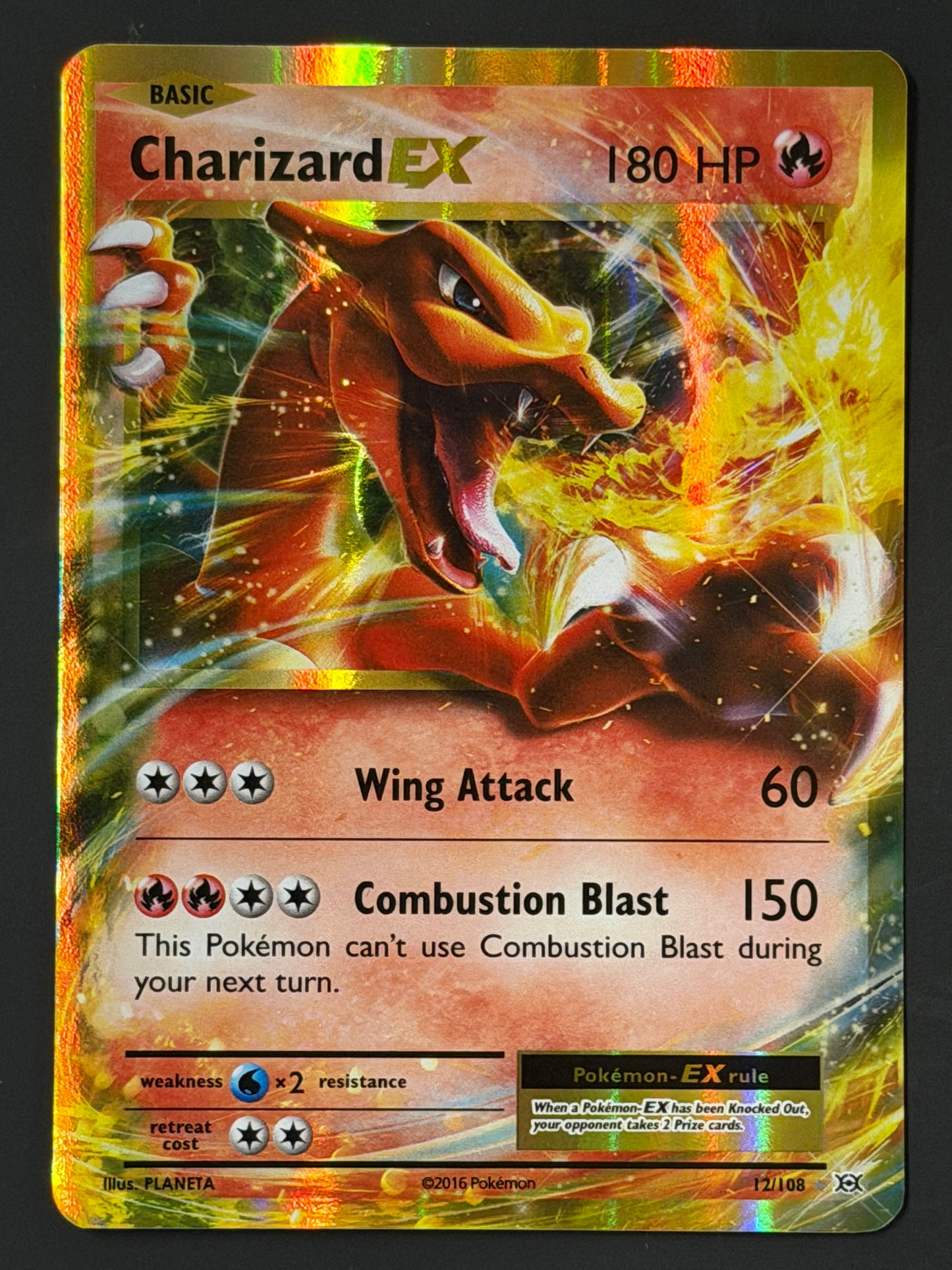 012/108 Charizard Ex - Pokémon Evolutions Ultra Rare