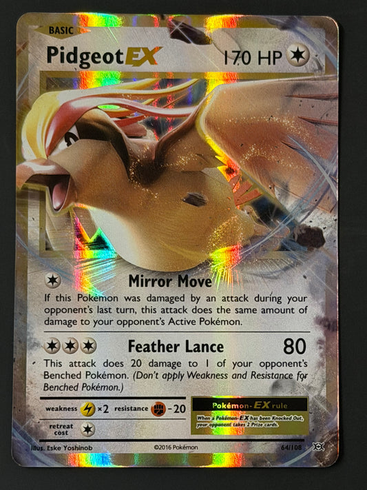 064/108 Pidgeot Ex - Pokémon Evolutions Ultra Rare