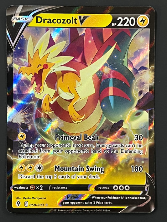 058/203 Dracozolt V - Evolving Skies Ultra Rare