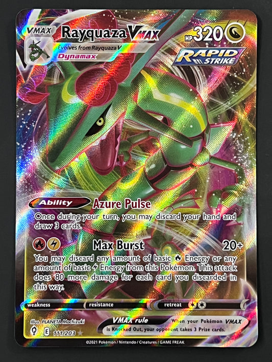 111/203 Rayquaza VMax - Evolving Skies Ultra Rare
