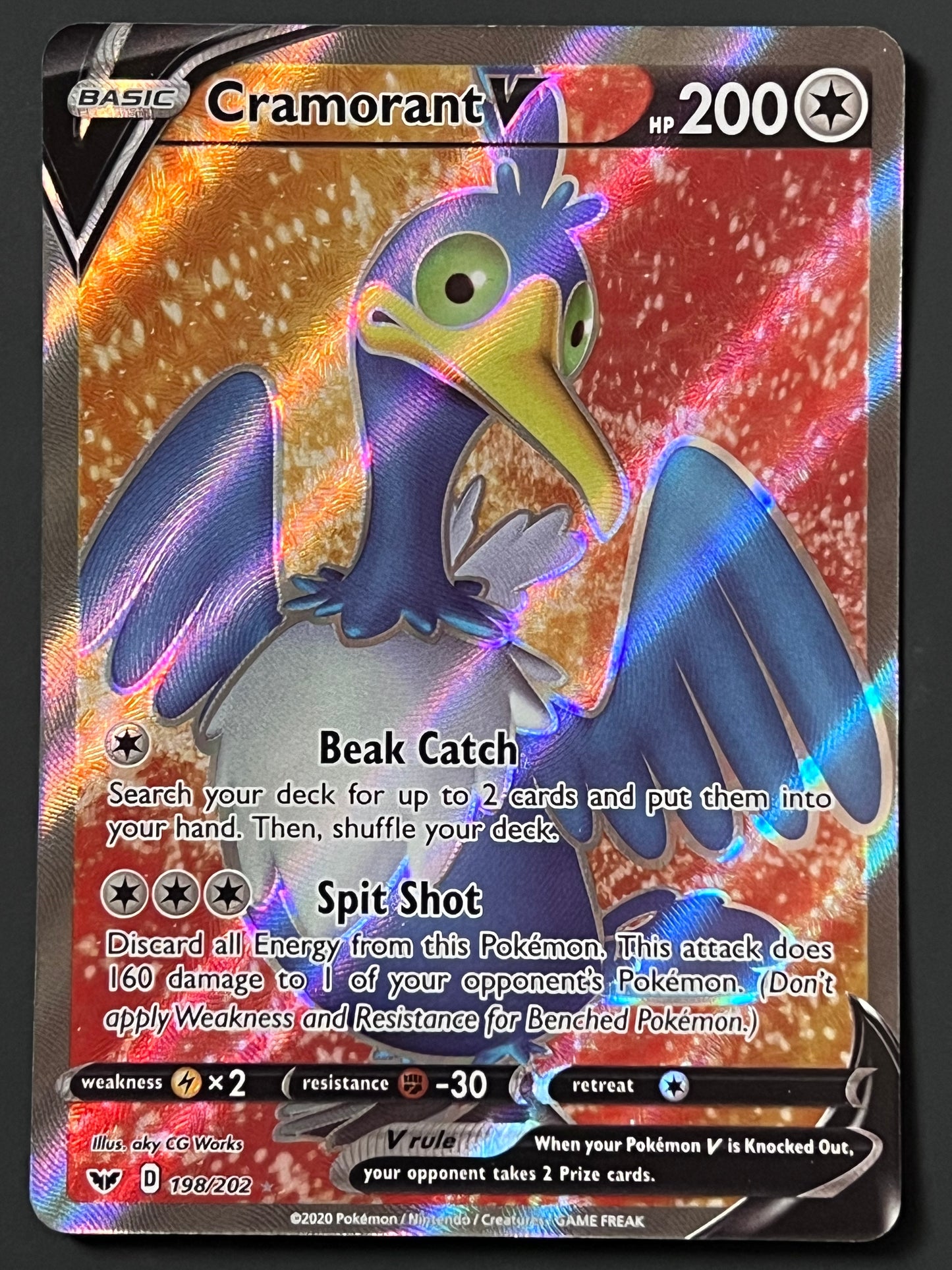 198/202 Cramorant V - Sword/Shield Base Full Art