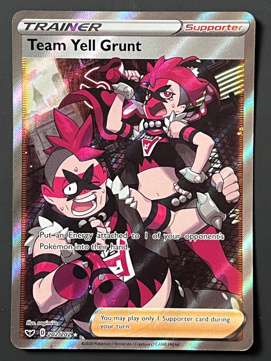 202/202 Team Yell Grunt - Sword/Shield Base Full Art