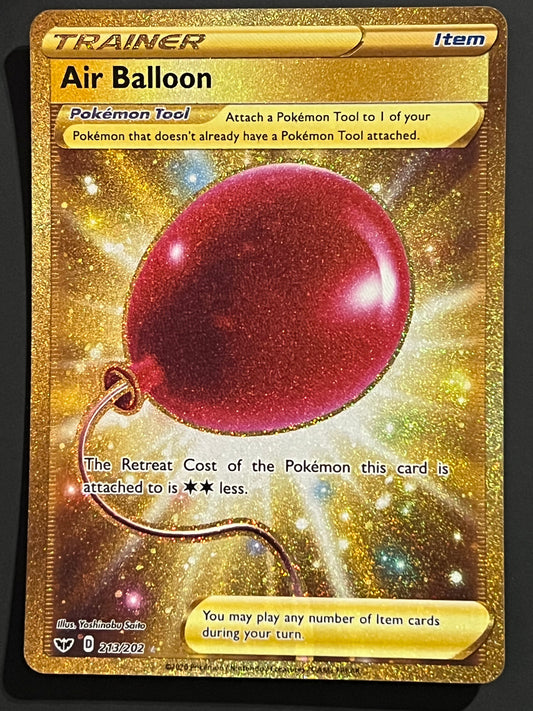 213/202 Air Balloon - Sword/Shield Base Gold Secret Rare