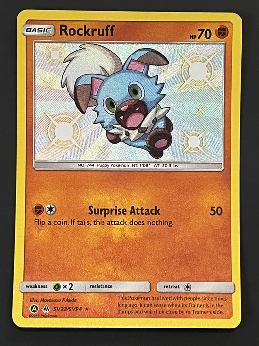 SV23/SV94 Rockruff - Pokémon Hidden Fates Shiny Rare