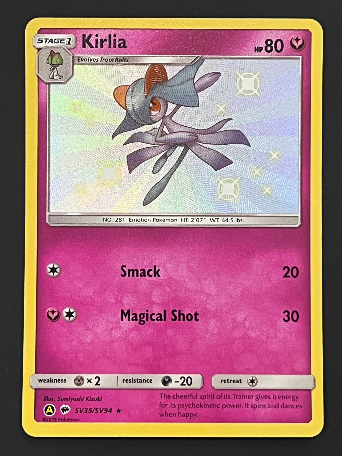 SV35/SV94 Kirlia - Pokémon Hidden Fates Shiny Rare
