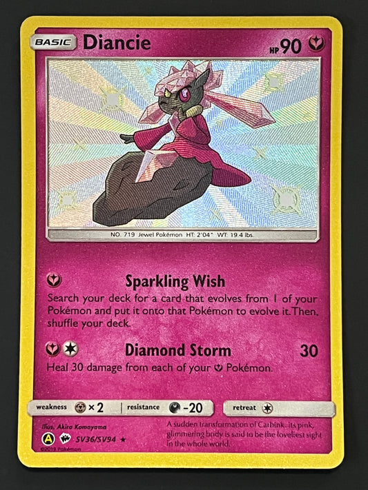 SV36/SV94 Diancie - Pokémon Hidden Fates Shiny Rare