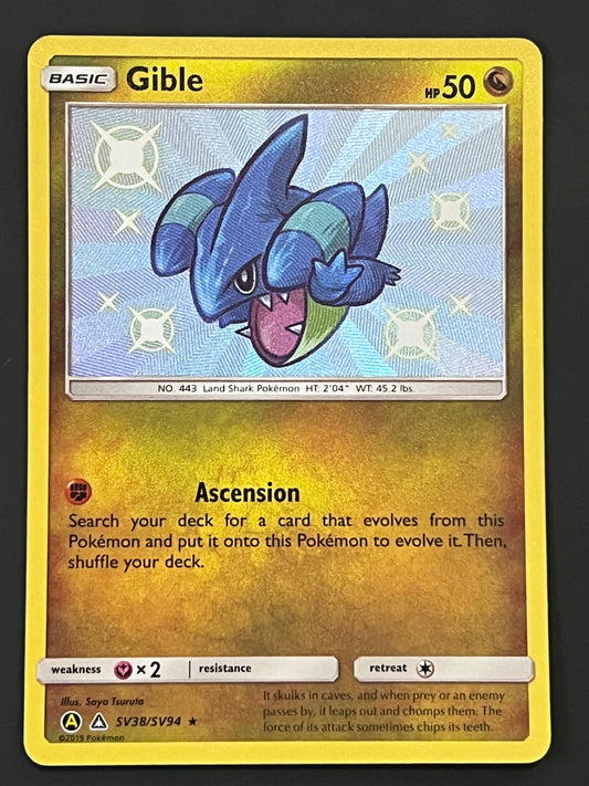 SV38/SV94 Gible - Pokémon Hidden Fates Shiny Rare