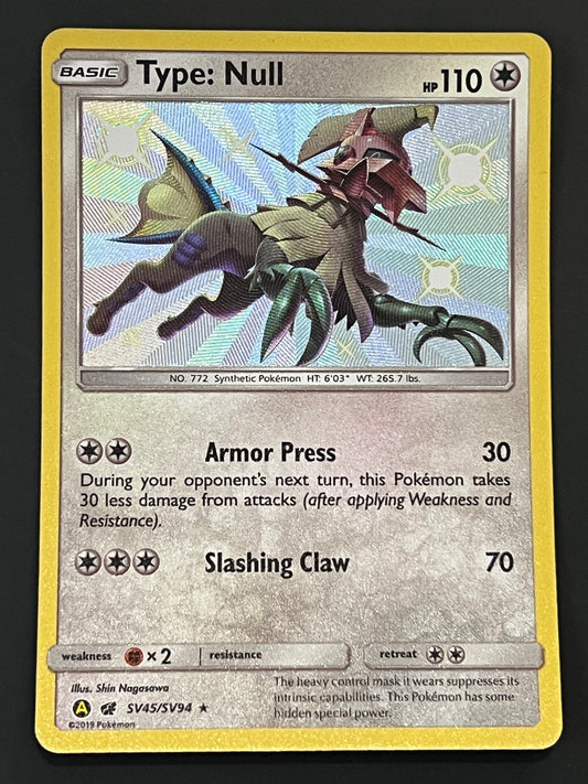 SV45/SV94 Type: Null - Pokémon Hidden Fates Shiny Rare