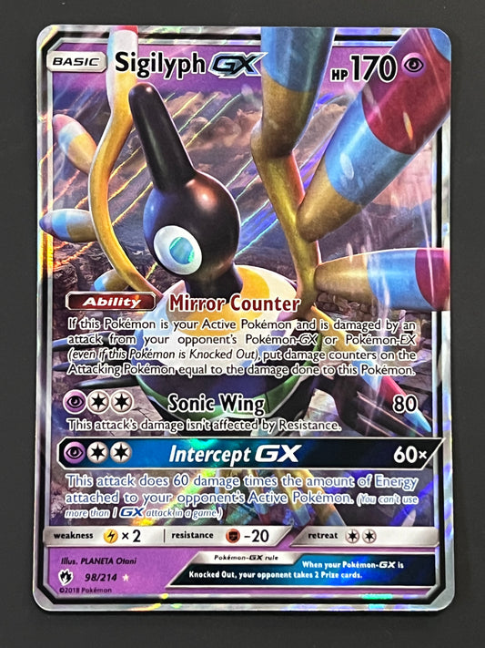 098/214 Sigilyph Gx - Pokémon Lost Thunder Ultra Rare