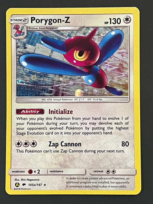 105a/147 Porygon-Z - Pokémon Burning Shadows Holo Rare