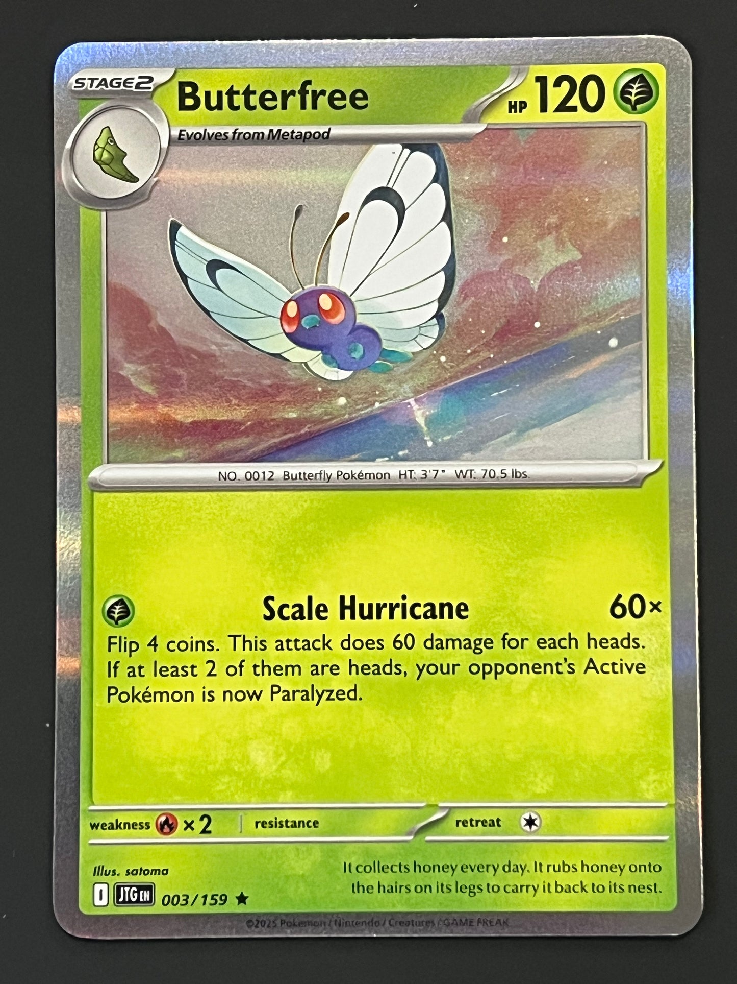 003/159 Butterfree - Pokémon Journey Together Rare Holo