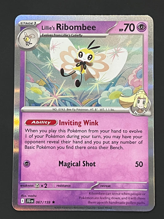 067/159 Lillie’s Ribombee - Pokémon Journey Together Rare Holo
