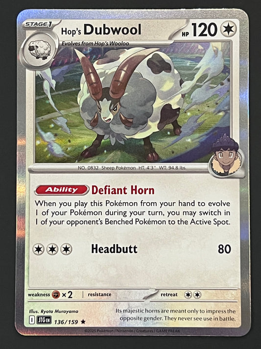 136/159 Hop’s Dubwool - Pokémon Journey Together Rare Holo