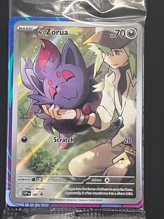 SVP189 N’s Zorua (SEALED) - Black Star Promo