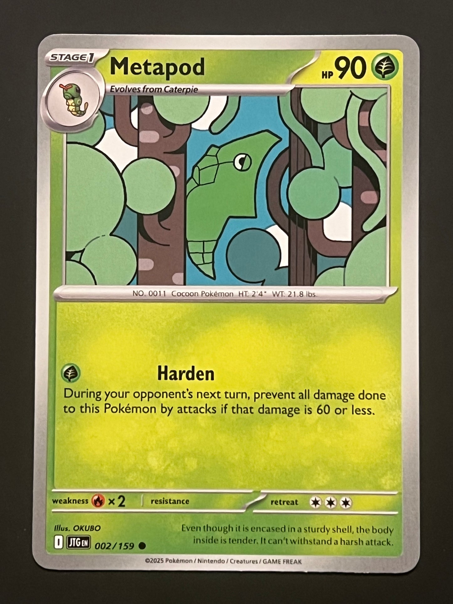 002/159 Metapod - Pokémon Journey Together Common