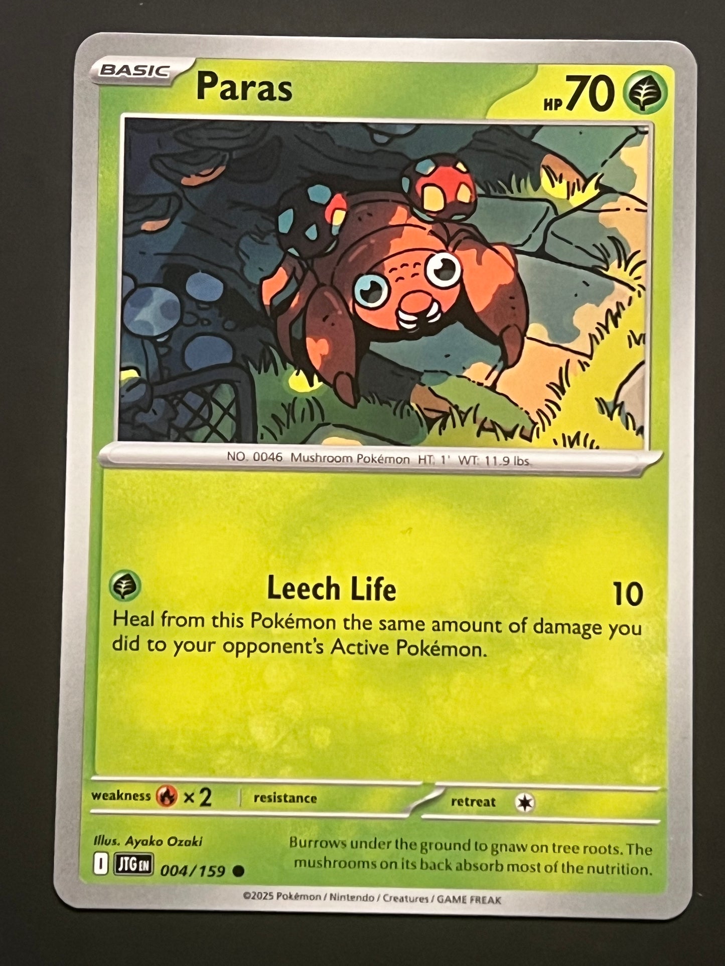 004/159 Paras - Pokémon Journey Together Common