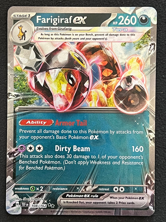 108/162 Farigiraf Ex - Pokémon Temporal Forces Double Rare