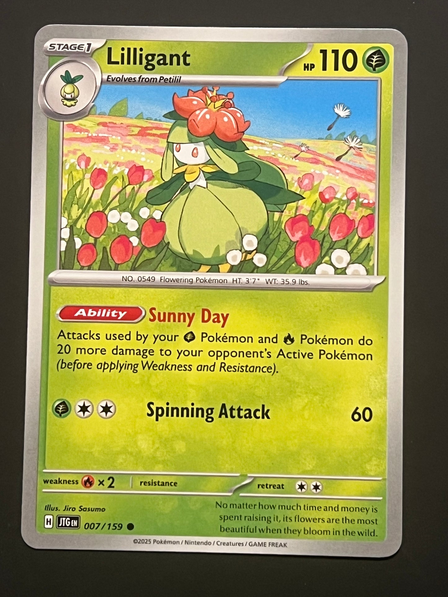 007/159 Lilligant - Pokémon Journey Together Common