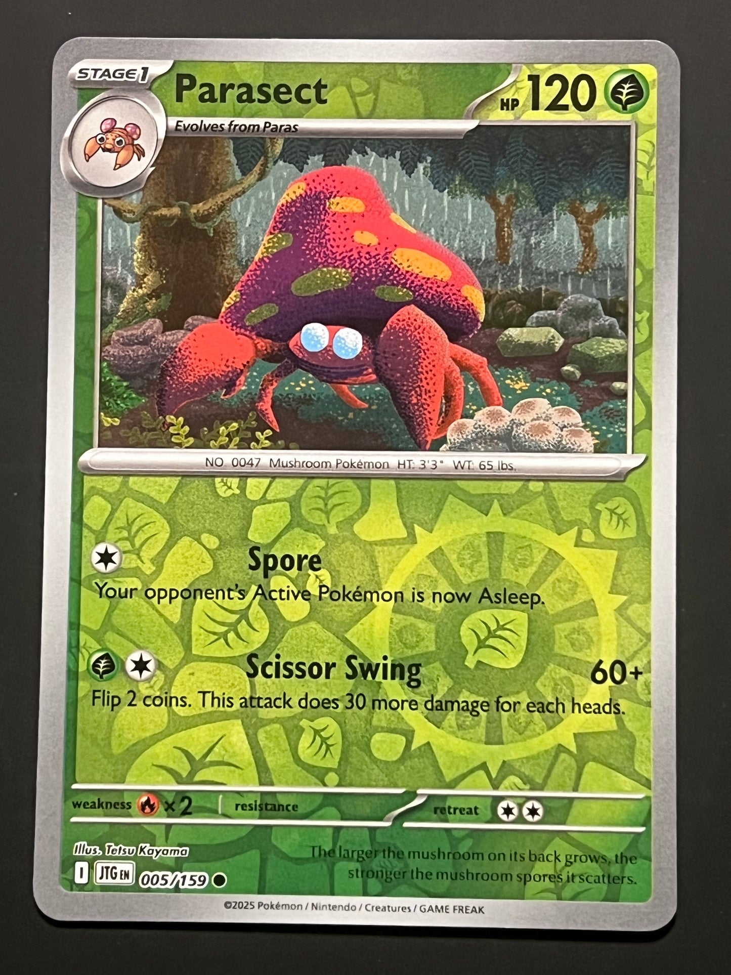 005/159 Parasect - Pokémon Journey Together Common Reverse