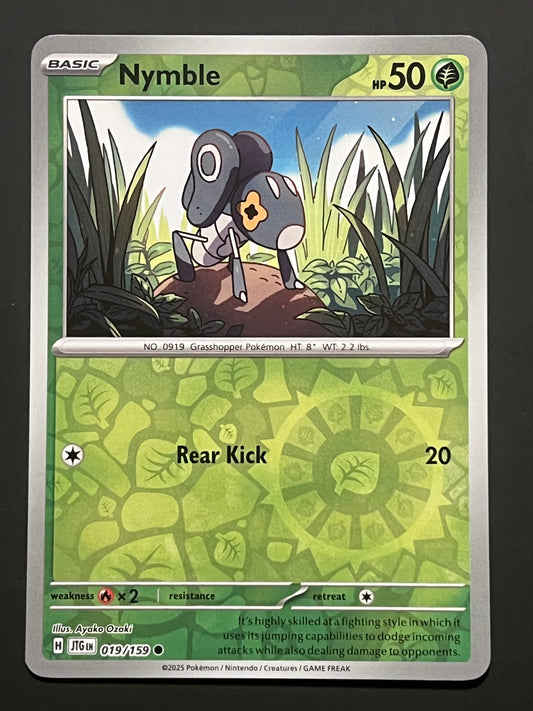 019/159 Nymble - Pokémon Journey Together Common Reverse