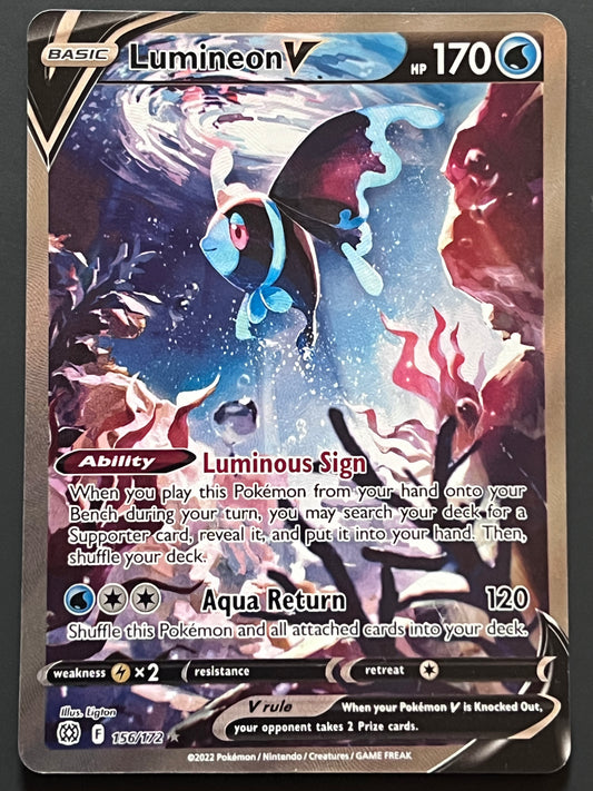 156/172 Lumineon V - Pokémon Brilliant Stars Alternate Full Art