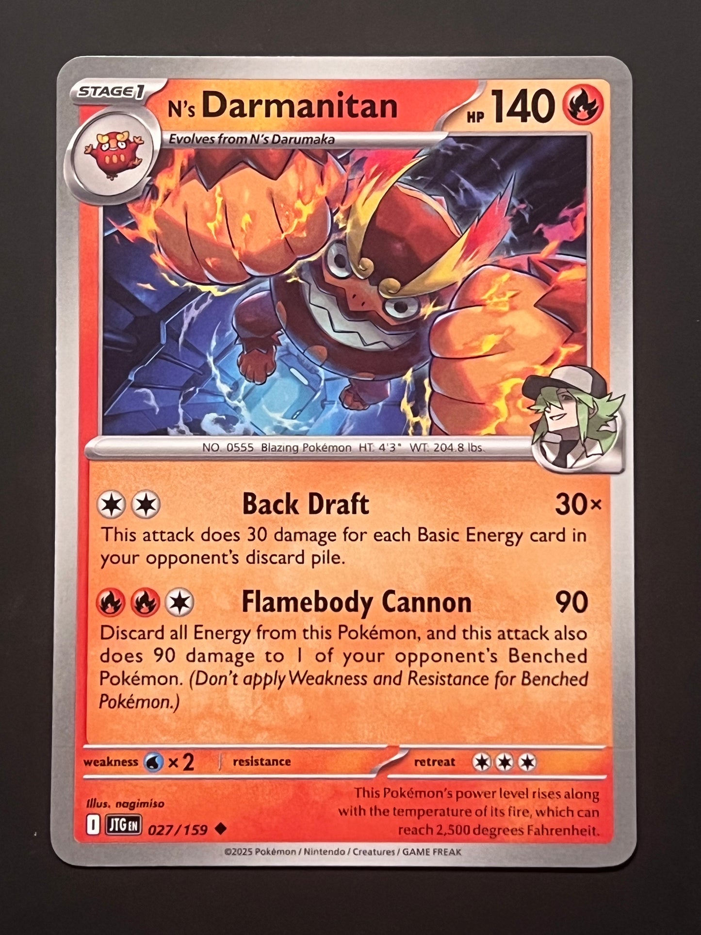 027/159 N’s Darmanitan - Pokémon Journey Together Uncommon