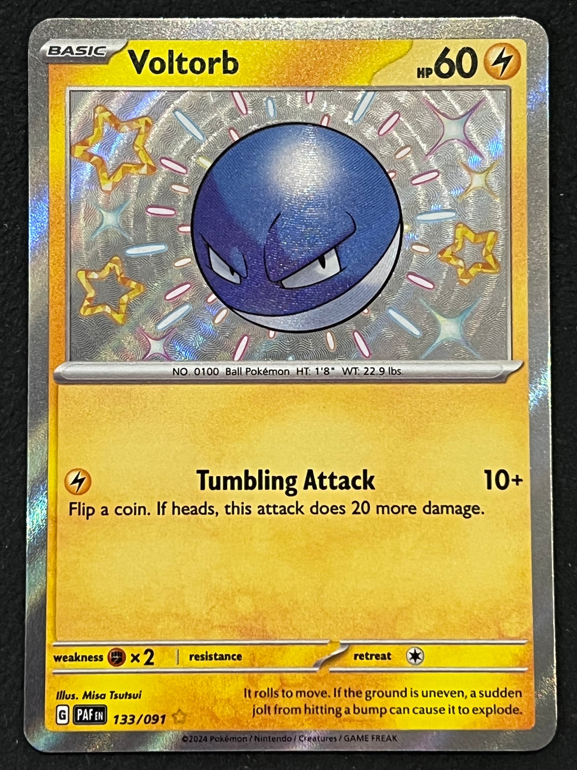 133/091 Voltorb - Pokmon Paldean Fates Shiny Rare Jarvvos 133/091 Voltorb - Pokmon Paldean Fates Shiny Rare Jarvvos