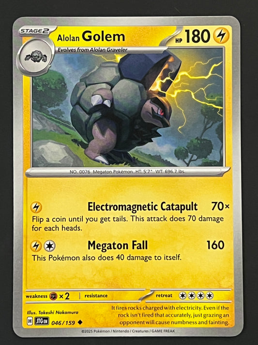 046/159 Alolan Golem - Pokémon Journey Together Uncommon