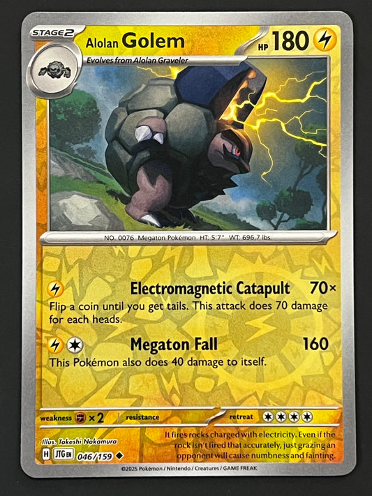 046/159 Alolan Golem - Pokémon Journey Together Uncommon Reverse