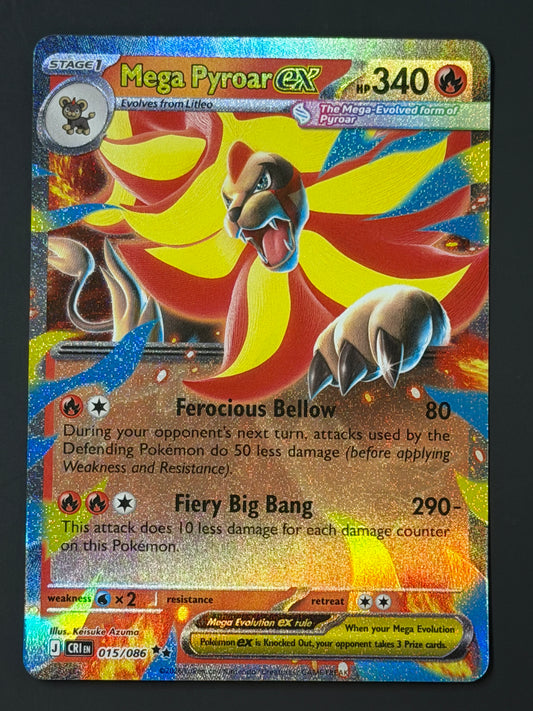 015/086 Mega Pyroar ex - Pokémon Chaos Rising Double Rare