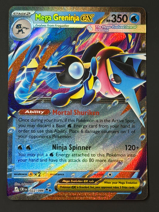 022/086 Mega Greninja ex - Pokémon Chaos Rising Double Rare