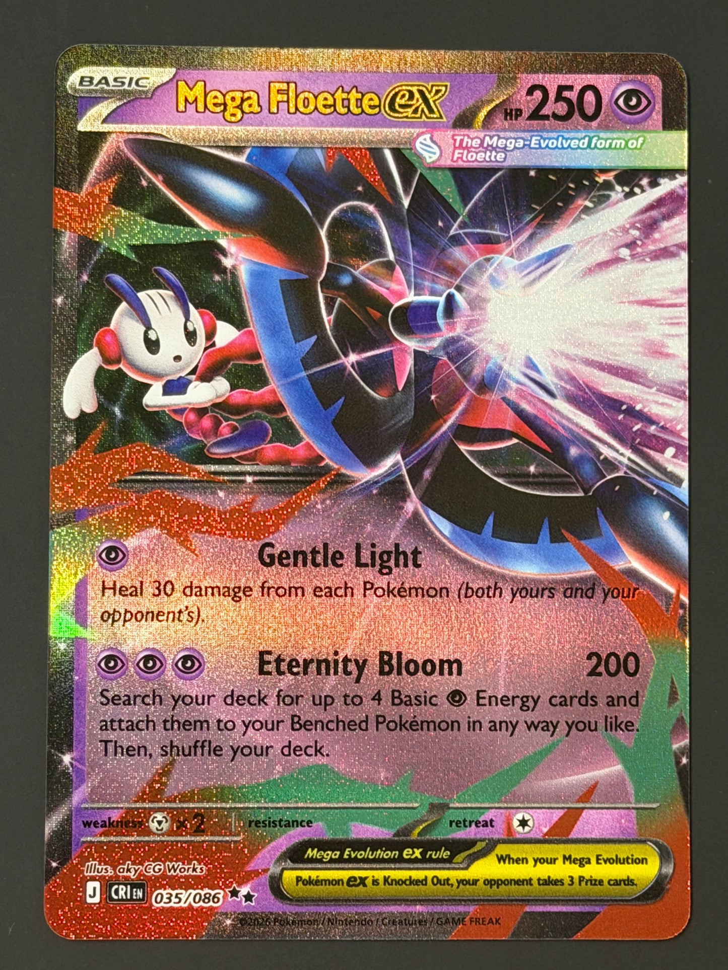 035/086 Mega Floette ex - Pokémon Chaos Rising Double Rare