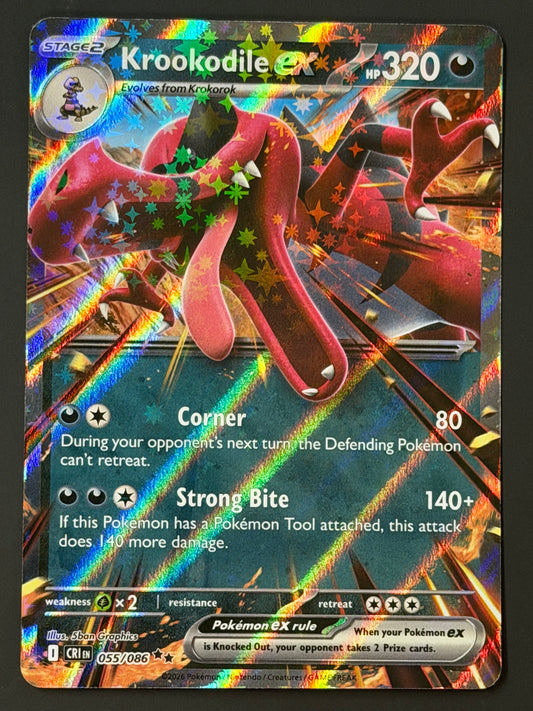 055/086 Krookodile ex - Pokémon Chaos Rising Double Rare
