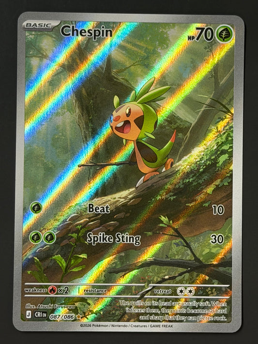 087/086 Chespin - Pokémon Chaos Rising Illustration Rare