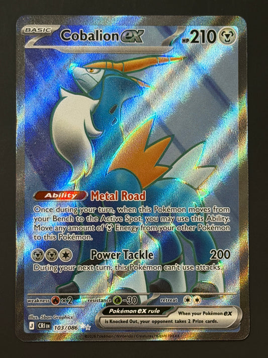 103/086 Cobalion ex - Pokémon Chaos Rising Ultra Rare
