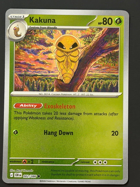 002/086 Kakuna - Pokémon Chaos Rising Common Reverse