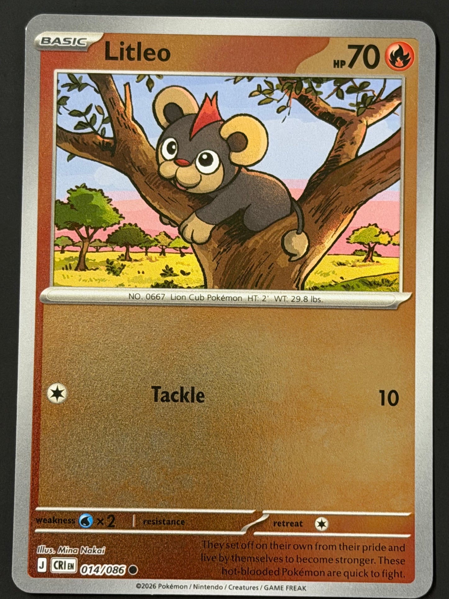 014/086 Litleo - Pokémon Chaos Rising Common Reverse